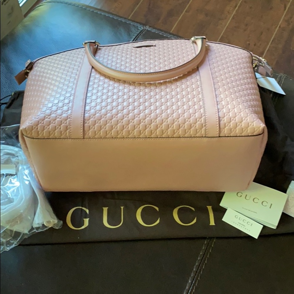 Gucci Large Leather Micro GG Guccissima Purse - Picture 6 of 9